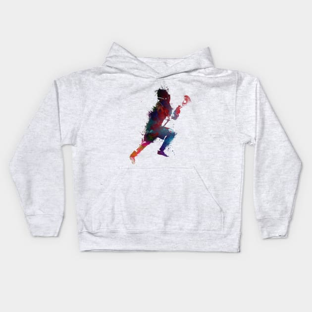 lacrosse sport art #lacrosse #sport Kids Hoodie by JBJart